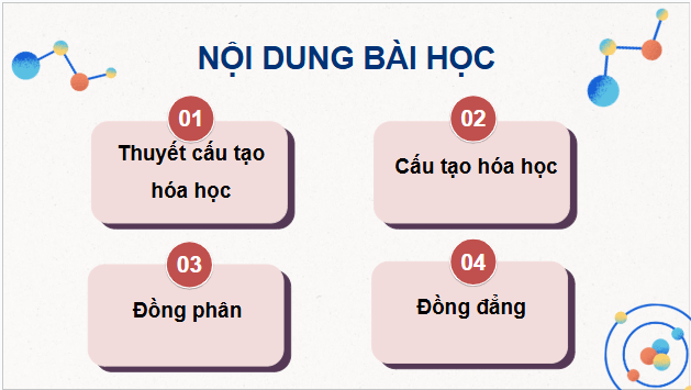 Giáo án điện tử Hóa 11 Kết nối tri thức Bài 13: Cấu tạo hoá học hợp chất hữu cơ | PPT Hóa học 11