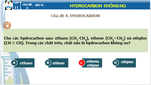 Giáo án điện tử Hóa 11 Cánh diều Bài 13: Hydrocarbon không no | PPT Hóa học 11