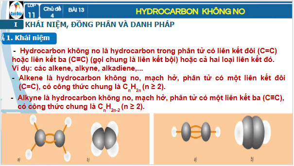 Giáo án điện tử Hóa 11 Cánh diều Bài 13: Hydrocarbon không no | PPT Hóa học 11