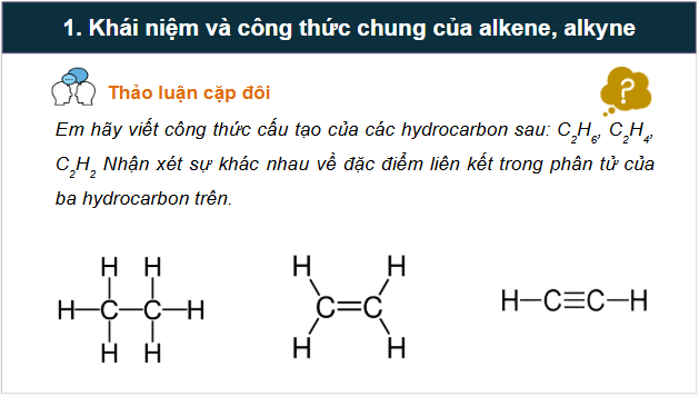 Giáo án điện tử Hóa 11 Kết nối tri thức Bài 16: Hydrocarbon không no | PPT Hóa học 11