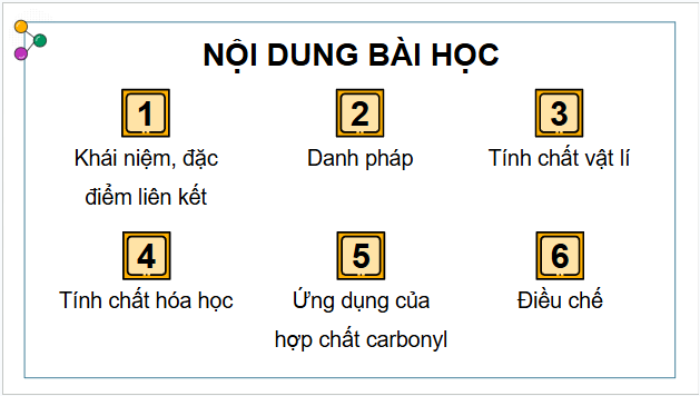 Giáo án điện tử Hóa 11 Chân trời sáng tạo Bài 18: Hợp chất carbonyl | PPT Hóa học 11