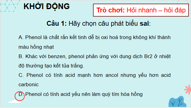 Giáo án điện tử Hóa 11 Kết nối tri thức Bài 22: Ôn tập chương 5 | PPT Hóa học 11