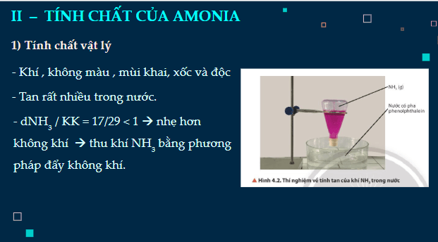 Giáo án điện tử Hóa 11 Chân trời sáng tạo Bài 4: Ammonia và một số hợp chất ammonium | PPT Hóa học 11