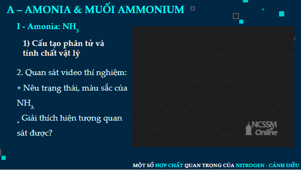 Giáo án điện tử Hóa 11 Cánh diều Bài 5: Một số hợp chất quan trọng của nitrogen | PPT Hóa học 11