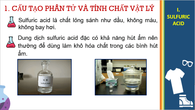 Giáo án điện tử Hóa 11 Cánh diều Bài 7: Sulfuric acid và muối sulfate | PPT Hóa học 11