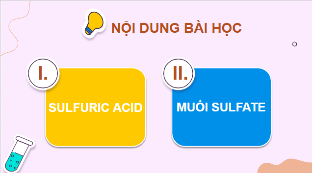 Giáo án điện tử Hóa 11 Kết nối tri thức Bài 8: Sulfuric acid và muối sulfate | PPT Hóa học 11