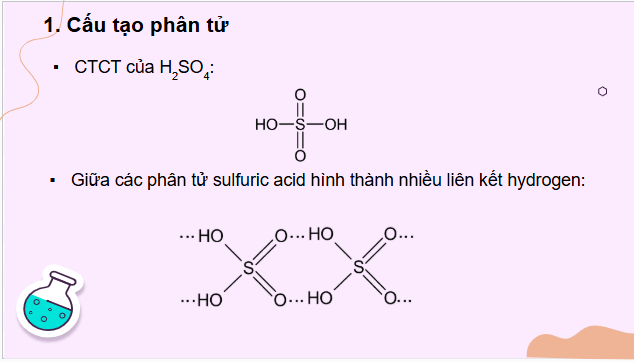 Giáo án điện tử Hóa 11 Kết nối tri thức Bài 8: Sulfuric acid và muối sulfate | PPT Hóa học 11