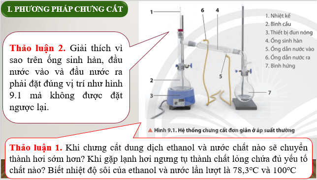 Giáo án điện tử Hóa 11 Chân trời sáng tạo Bài 9: Phương pháp tách và tinh chế hợp chất hữu cơ | PPT Hóa học 11