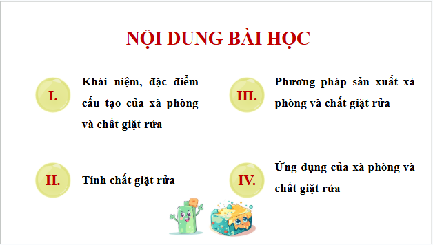 Giáo án điện tử Hóa 12 Kết nối Bài 2: Xà phòng và chất giặt rửa | PPT Hóa học 12 Kết nối tri thức