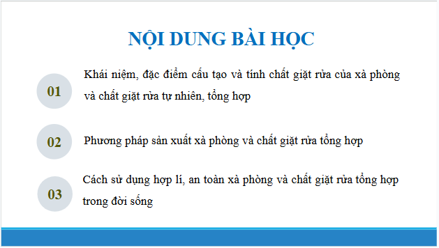 Giáo án điện tử Hóa 12 Chân trời Bài 2: Xà phòng và chất giặt rửa | PPT Hóa học 12 Chân trời sáng tạo