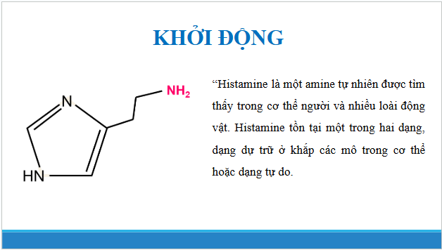 Giáo án điện tử Hóa 12 Chân trời Bài 6: Amine | PPT Hóa học 12 Chân trời sáng tạo