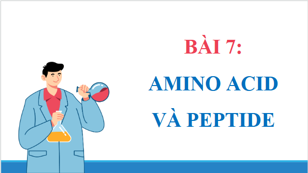 Giáo án điện tử Hóa 12 Chân trời Bài 7: Amino acid và peptide | PPT Hóa học 12 Chân trời sáng tạo