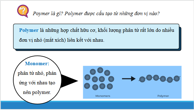 Giáo án điện tử Hóa 12 Chân trời Bài 9: Đại cương về polymer | PPT Hóa học 12 Chân trời sáng tạo