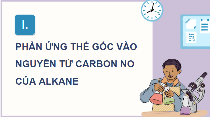 Giáo án điện tử Chuyên đề Hóa 12 Kết nối tri thức Bài 2: Cơ chế phản ứng thế | PPT Chuyên đề Hóa học 12