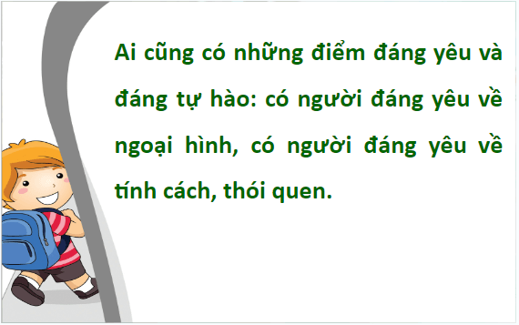 Giáo án điện tử HĐTN lớp 1 Cánh diều Tuần 5: Ai cũng có điểm đáng yêu | PPT Hoạt động trải nghiệm lớp 1