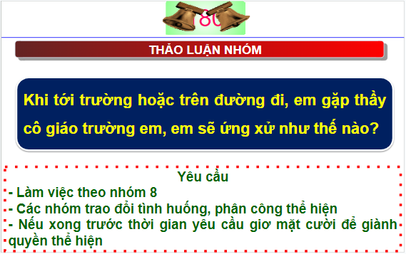 Giáo án điện tử HĐTN lớp 1 Cánh diều Tuần 9: Thầy cô của em | PPT Hoạt động trải nghiệm lớp 1