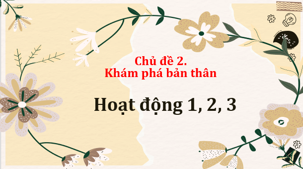 Giáo án điện tử HĐTN 10 Kết nối tri thức Chủ đề 2: Khám phá bản thân | PPT Hoạt động trải nghiệm 10