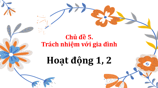 Giáo án điện tử HĐTN 10 Kết nối tri thức Chủ đề 5: Trách nhiệm với gia đình | PPT Hoạt động trải nghiệm 10