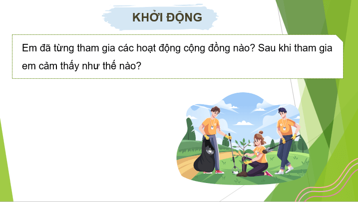 Giáo án điện tử HĐTN 10 Kết nối tri thức Chủ đề 6: Tham gia xây dựng cộng đồng | PPT Hoạt động trải nghiệm 10