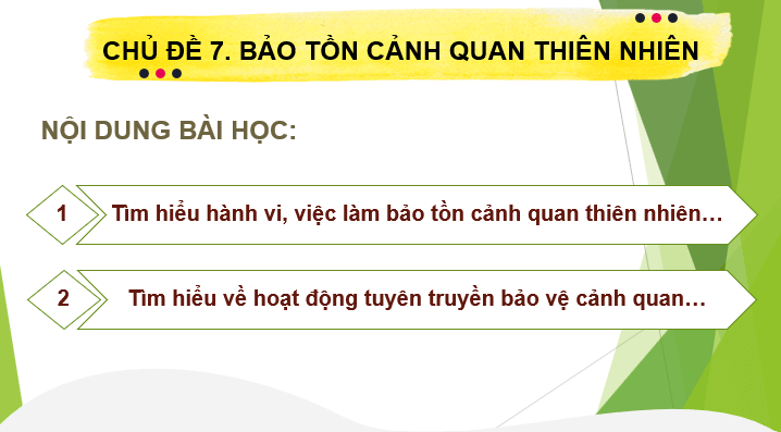 Giáo án điện tử HĐTN 10 Kết nối tri thức Chủ đề 7: Bảo tồn cảnh quan thiên nhiên | PPT Hoạt động trải nghiệm 10