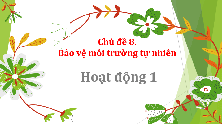 Giáo án điện tử HĐTN 10 Kết nối tri thức Chủ đề 8: Bảo vệ môi trường tự nhiên | PPT Hoạt động trải nghiệm 10