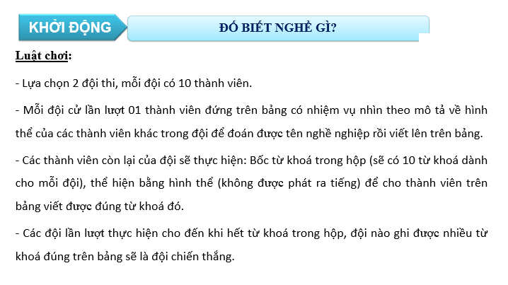 Giáo án điện tử HĐTN 10 Kết nối tri thức Chủ đề 9: Tìm hiểu nghề nghiệp | PPT Hoạt động trải nghiệm 10
