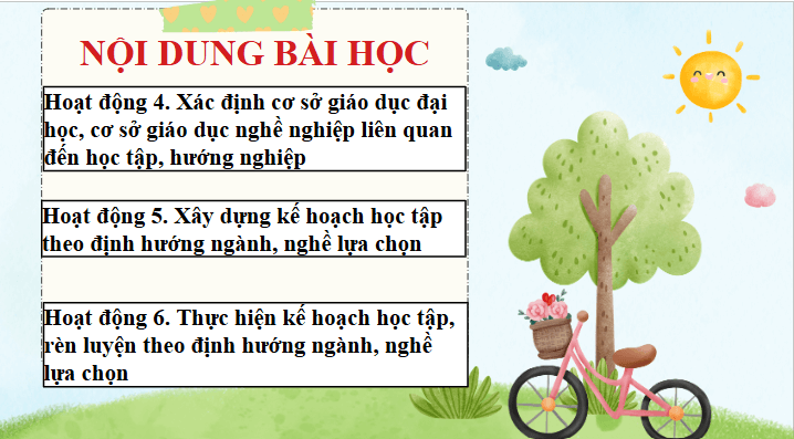 Giáo án điện tử HĐTN 11 Kết nối tri thức Chủ đề 10: Xây dựng và thực hiện kế hoạch học tập theo định hướng ngành, nghề lựa chọn | PPT Hoạt động trải nghiệm 11