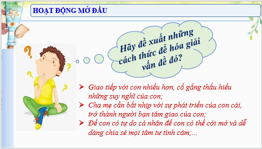 Giáo án điện tử HĐTN 11 Chân trời sáng tạo Chủ đề 4: Tham gia tổ chức cuộc sống gia đình | PPT Hoạt động trải nghiệm 11