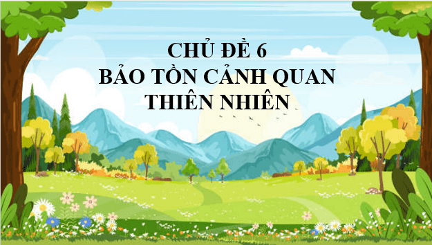 Giáo án điện tử HĐTN 11 Kết nối tri thức Chủ đề 6: Bảo tồn cảnh quan thiên nhiên | PPT Hoạt động trải nghiệm 11