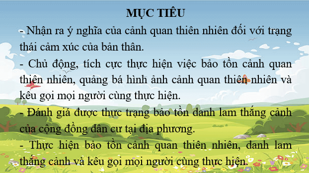 Giáo án điện tử HĐTN 11 Kết nối tri thức Chủ đề 6: Bảo tồn cảnh quan thiên nhiên | PPT Hoạt động trải nghiệm 11