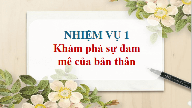 Giáo án điện tử HĐTN 12 Chân trời sáng tạo Chủ đề 2: Theo đuổi đam mê | PPT Hoạt động trải nghiệm 12