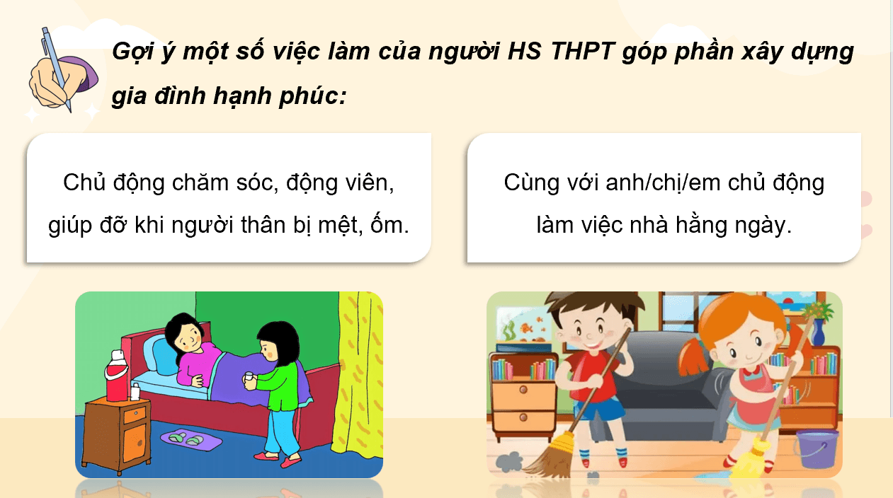 Giáo án điện tử HĐTN 12 Kết nối tri thức Chủ đề 4: Trách nhiệm với gia đình | PPT Hoạt động trải nghiệm 12