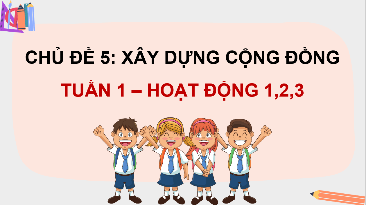 Giáo án điện tử HĐTN 12 Kết nối tri thức Chủ đề 5: Xây dựng cộng đồng | PPT Hoạt động trải nghiệm 12