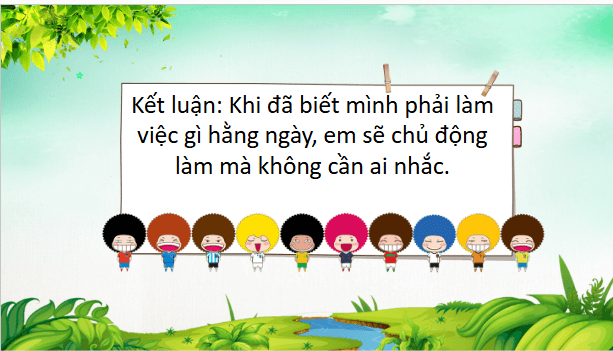 Giáo án điện tử HĐTN lớp 2 Kết nối tri thức Tuần 15: Việc làm của mình không cần ai nhắc | PPT Hoạt động trải nghiệm lớp 2