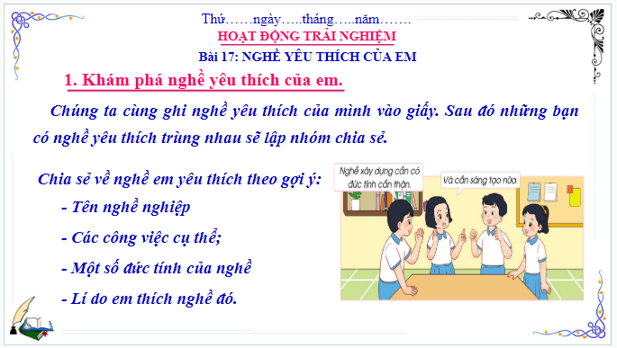 Giáo án điện tử HĐTN lớp 3 Cánh diều Tuần 17 | PPT Hoạt động trải nghiệm lớp 3
