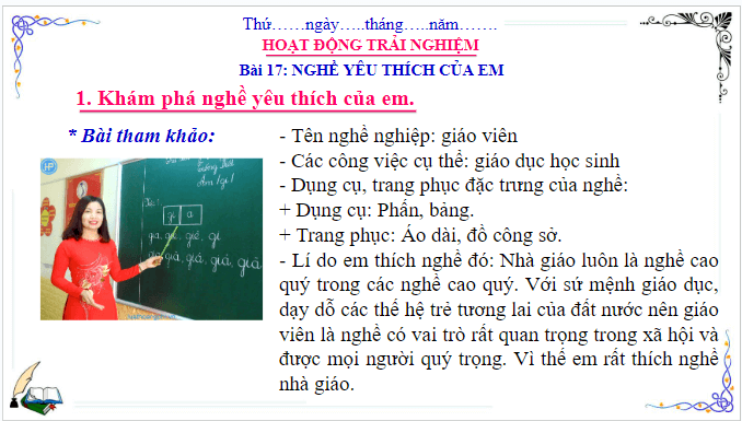 Giáo án điện tử HĐTN lớp 3 Cánh diều Tuần 17 | PPT Hoạt động trải nghiệm lớp 3