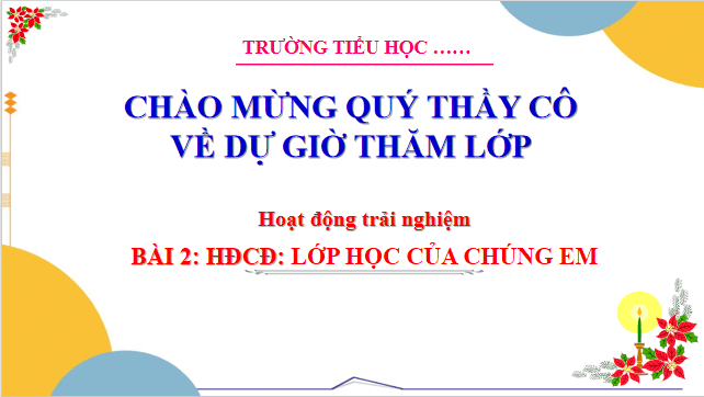 Giáo án điện tử HĐTN lớp 3 Cánh diều Tuần 2 | PPT Hoạt động trải nghiệm lớp 3