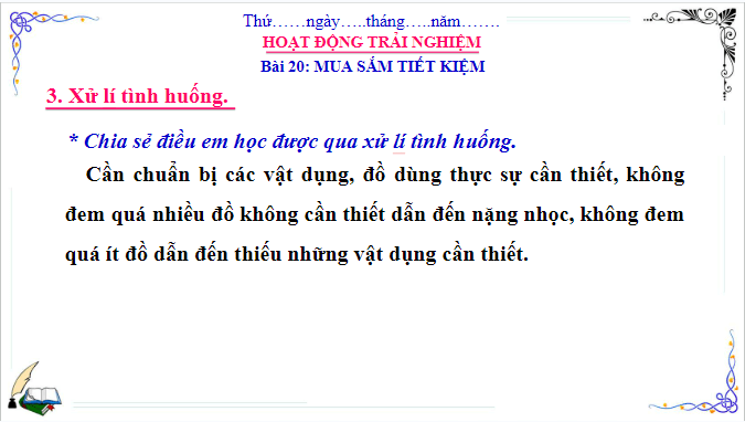 Giáo án điện tử HĐTN lớp 3 Cánh diều Tuần 20 | PPT Hoạt động trải nghiệm lớp 3