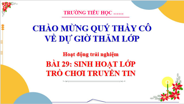 Giáo án điện tử HĐTN lớp 3 Cánh diều Tuần 29 | PPT Hoạt động trải nghiệm lớp 3