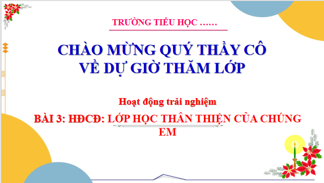 Giáo án điện tử HĐTN lớp 3 Cánh diều Tuần 3 | PPT Hoạt động trải nghiệm lớp 3