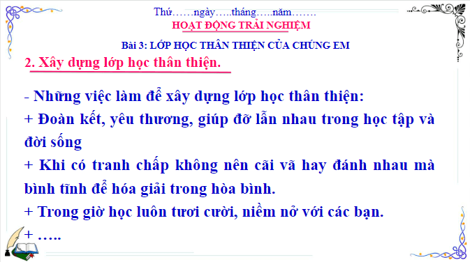 Giáo án điện tử HĐTN lớp 3 Cánh diều Tuần 3 | PPT Hoạt động trải nghiệm lớp 3