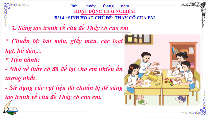 Giáo án điện tử HĐTN lớp 3 Cánh diều Tuần 4 | PPT Hoạt động trải nghiệm lớp 3