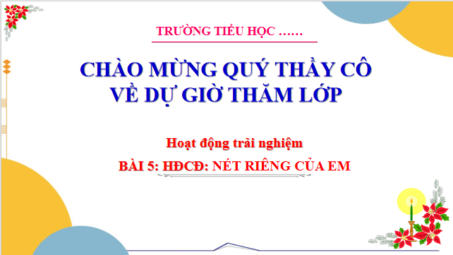Giáo án điện tử HĐTN lớp 3 Cánh diều Tuần 5 | PPT Hoạt động trải nghiệm lớp 3