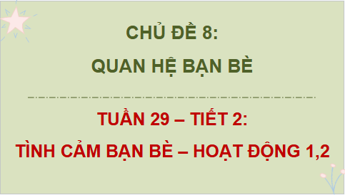 Giáo án điện tử HĐTN lớp 4 Cánh diều Tuần 29 | PPT Hoạt động trải nghiệm lớp 4