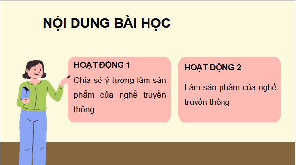 Giáo án điện tử HĐTN 6 Kết nối tri thức Bài 2: Em làm nghề truyền thống | PPT Hoạt động trải nghiệm 6