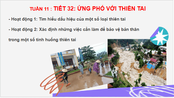 Giáo án điện tử HĐTN 6 Kết nối tri thức Bài 2: Ứng phó với thiên tai | PPT Hoạt động trải nghiệm 6
