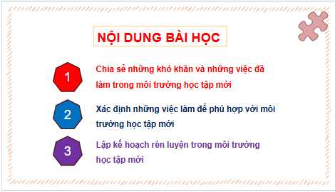 Giáo án điện tử HĐTN 6 Kết nối tri thức Bài 3: Điều chỉnh bản thân cho phù hợp với môi trường học tập mới | PPT Hoạt động trải nghiệm 6