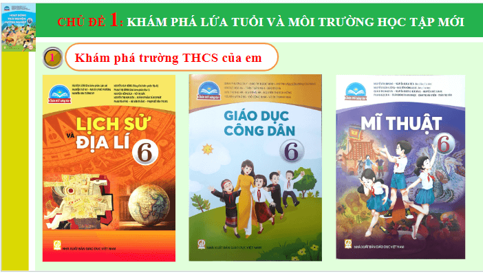 Giáo án điện tử HĐTN 6 Chân trời sáng tạo Chủ đề 1: Khám phá lứa tuổi và môi trường học tập mới | PPT Hoạt động trải nghiệm 6
