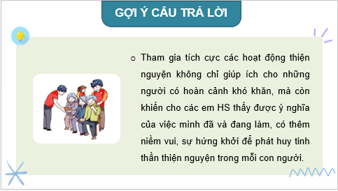 Giáo án điện tử HĐTN 8 Kết nối tri thức Bài 2: Lập và thực hiện kế hoạch hoạt động thiện nguyện | PPT Hoạt động trải nghiệm 8