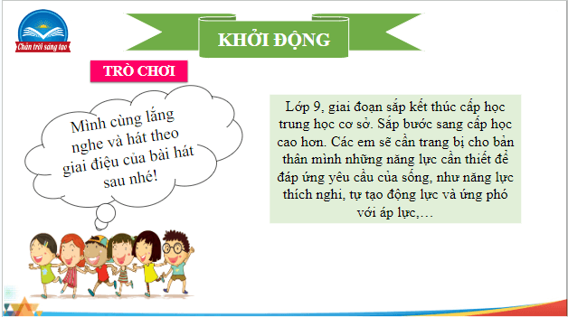 Giáo án điện tử HĐTN 9 Chân trời sáng tạo Chủ đề 1: Tự tạo động lực và ứng phó với áp lực trong cuộc sống | PPT Hoạt động trải nghiệm 9